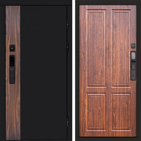 Входная дверь Termo-Door Смарт Тор - Без серии Орех стандарт