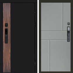 Входная дверь Termo-Door Смарт Тор - Горизонт Grey софт