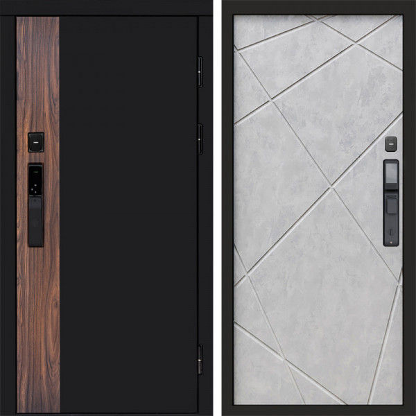 Входная дверь Termo-Door Смарт Тор - Лучи бетон светлый