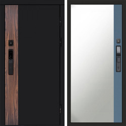 Входная дверь Termo-Door Смарт Тор - Зеркало Фацет Grey софт