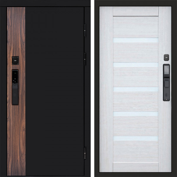 Входная дверь Termo-Door Смарт Тор - Зеркало Триумф Царга лиственница 4500 / 5500