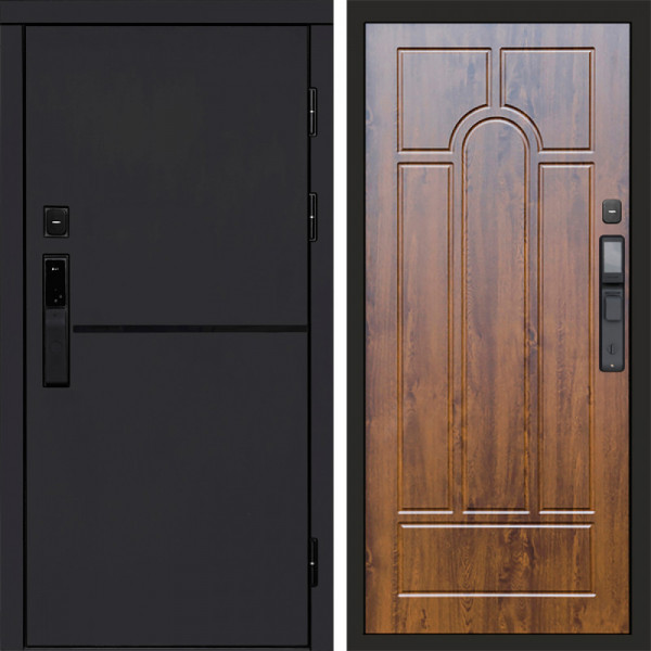 Входная дверь Termo-Door Смарт Тренд Black - Арка дуб