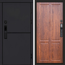 Входная дверь Termo-Door Смарт Тренд Black - Без серии Орех стандарт