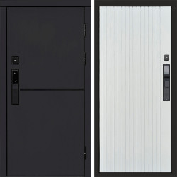 Входная дверь Termo-Door Смарт Тренд Black - Flat Белый софт