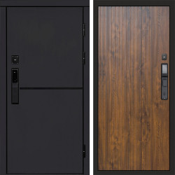 Входная дверь Termo-Door Смарт Тренд Black - Flat Дуб