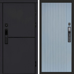 Входная дверь Termo-Door Смарт Тренд Black - Flat Grey софт