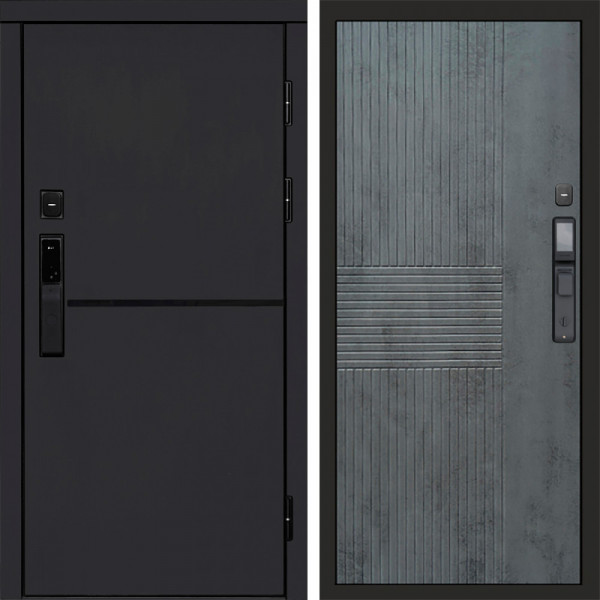 Входная дверь Termo-Door Смарт Тренд Black - Мастино Бетон темный