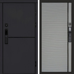 Входная дверь Termo-Door Смарт Тренд Black - Porte Grey софт