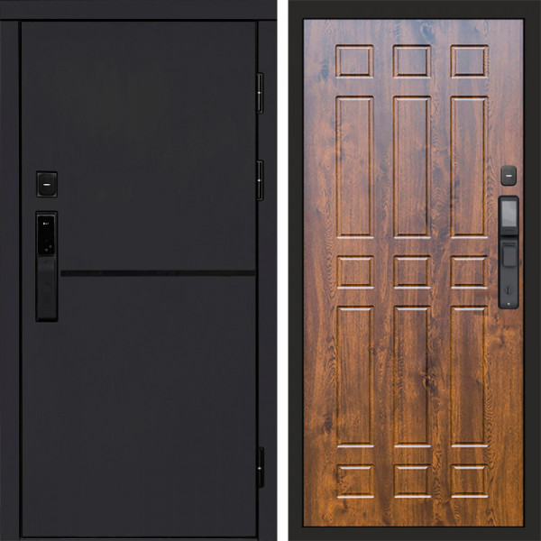 Входная дверь Termo-Door Смарт Тренд Black - Спарта дуб