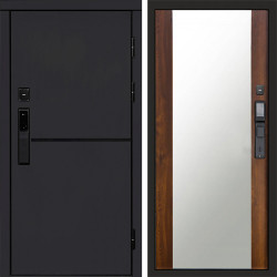 Входная дверь Termo-Door Смарт Тренд Black - Зеркало дуб
