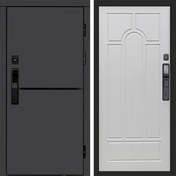 Входная дверь Termo-Door Смарт Тренд Графит - Арка лиственница