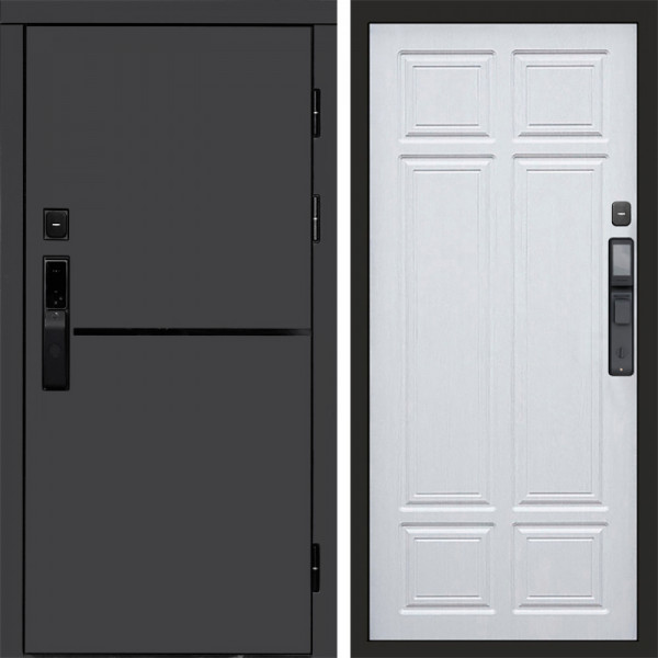 Входная дверь Termo-Door Смарт Тренд Графит - Без серии Лиственница премиум