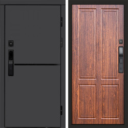 Входная дверь Termo-Door Смарт Тренд Графит - Без серии Орех стандарт