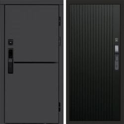 Входная дверь Termo-Door Смарт Тренд Графит - Flat Черный кварц