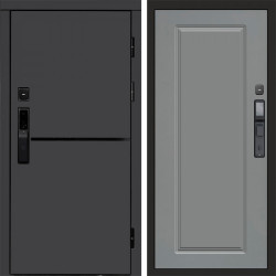 Входная дверь Termo-Door Смарт Тренд Графит - Гранд Grey софт