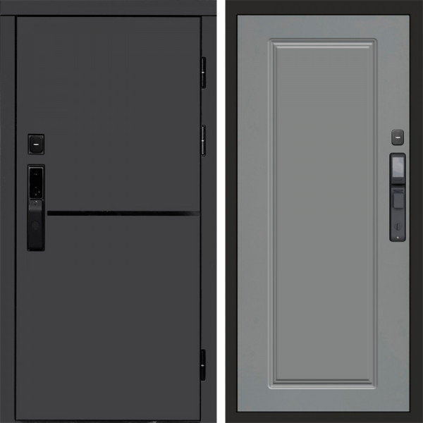 Входная дверь Termo-Door Смарт Тренд Графит - Гранд Grey софт