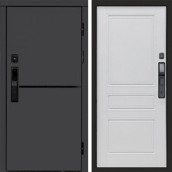 Входная дверь Termo-Door Смарт Тренд Графит - Классика белый матовый