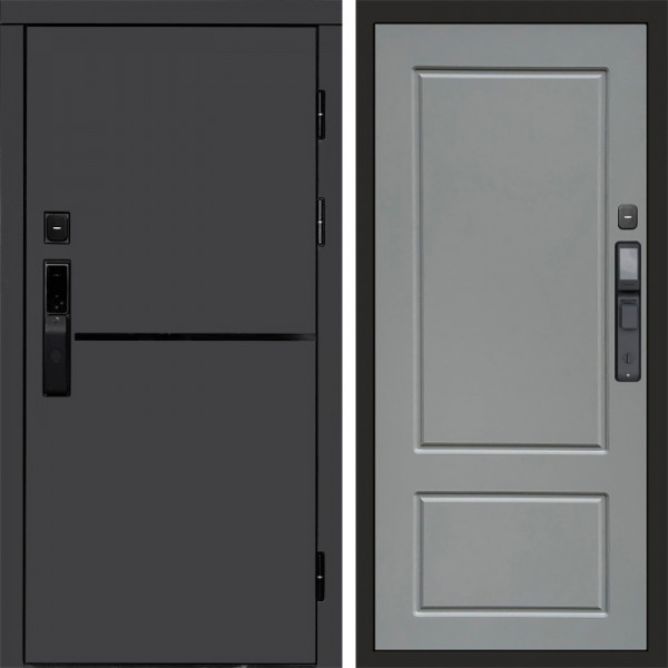Входная дверь Termo-Door Смарт Тренд Графит - Марсель Grey софт