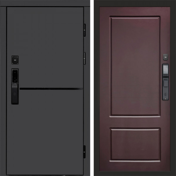 Входная дверь Termo-Door Смарт Тренд Графит - Марсель Шоколад