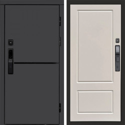 Входная дверь Termo-Door Смарт Тренд Графит - Марсель Слоновая кость