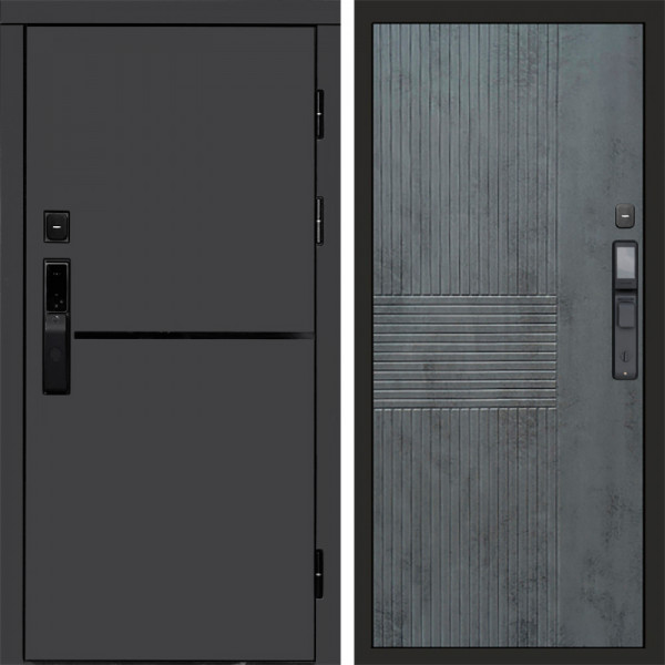 Входная дверь Termo-Door Смарт Тренд Графит - Мастино Бетон темный