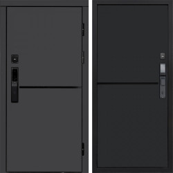 Входная дверь Termo-Door Смарт Тренд Графит - Нео Black