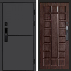 Входная дверь Termo-Door Смарт Тренд Графит - Престиж венге