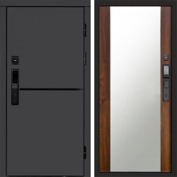 Входная дверь Termo-Door Смарт Тренд Графит - Зеркало дуб