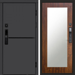 Входная дверь Termo-Door Смарт Тренд Графит - Зеркало Триумф дуб