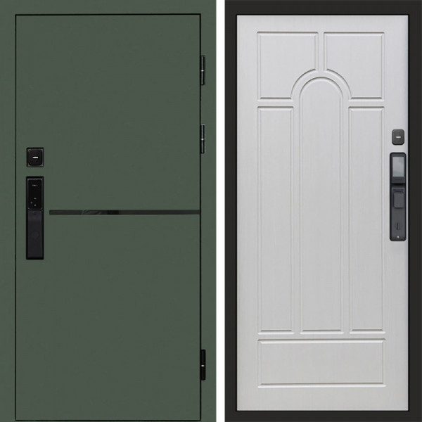 Входная дверь Termo-Door Смарт Тренд Green - Арка лиственница