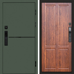 Входная дверь Termo-Door Смарт Тренд Green - Без серии Орех стандарт