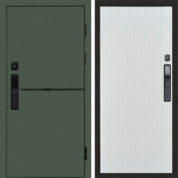 Входная дверь Termo-Door Смарт Тренд Green - Flat Белый софт