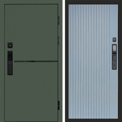 Входная дверь Termo-Door Смарт Тренд Green - Flat Grey софт