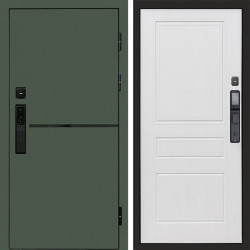 Входная дверь Termo-Door Смарт Тренд Green - Классика белый матовый
