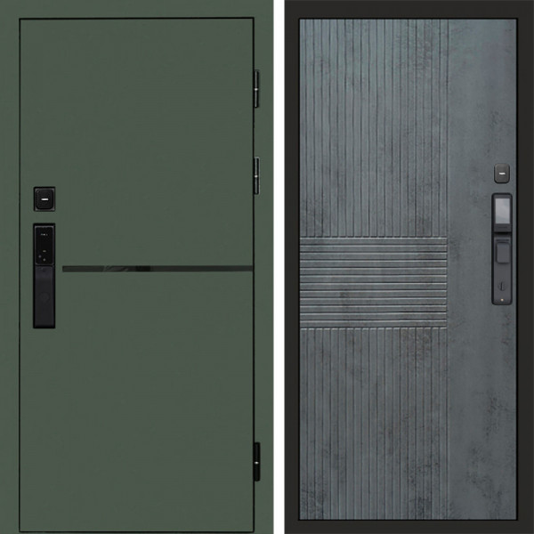 Входная дверь Termo-Door Смарт Тренд Green - Мастино Бетон темный