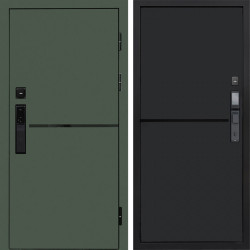 Входная дверь Termo-Door Смарт Тренд Green - Нео Black