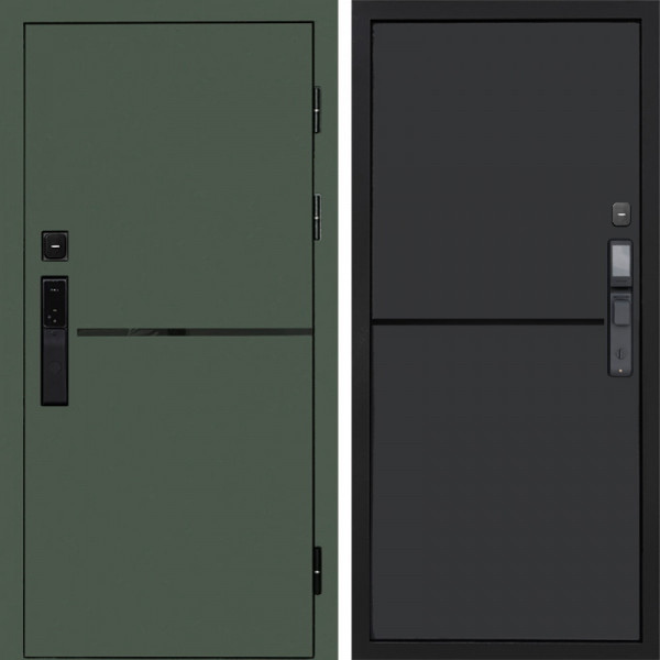 Входная дверь Termo-Door Смарт Тренд Green - Нео Графит