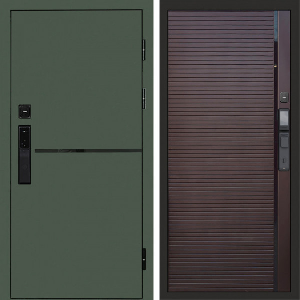 Входная дверь Termo-Door Смарт Тренд Green - Porte Шоколад