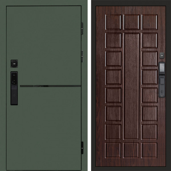 Входная дверь Termo-Door Смарт Тренд Green - Престиж венге