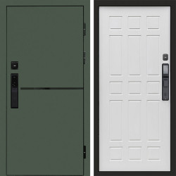 Входная дверь Termo-Door Смарт Тренд Green - Спарта белое дерево