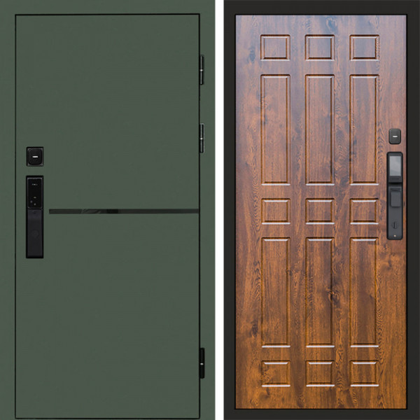 Входная дверь Termo-Door Смарт Тренд Green - Спарта дуб