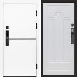 Входная дверь Termo-Door Смарт Тренд White - Арка белое дерево