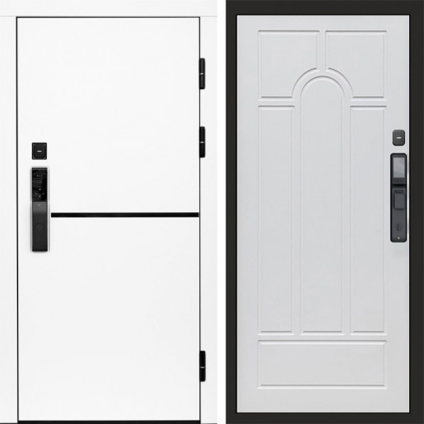 Входная дверь Termo-Door Смарт Тренд White - Арка белое дерево