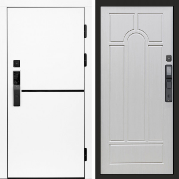 Входная дверь Termo-Door Смарт Тренд White - Арка лиственница