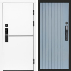 Входная дверь Termo-Door Смарт Тренд White - Flat Grey софт