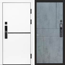 Входная дверь Termo-Door Смарт Тренд White - Горизонт бетон темный