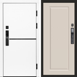Входная дверь Termo-Door Смарт Тренд White - Гранд Слоновая кость