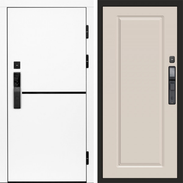 Входная дверь Termo-Door Смарт Тренд White - Гранд Слоновая кость