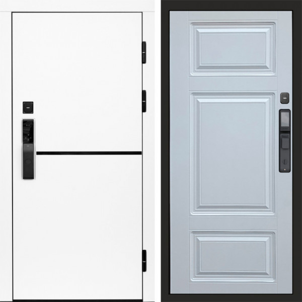 Входная дверь Termo-Door Смарт Тренд White - Лион Белый софт