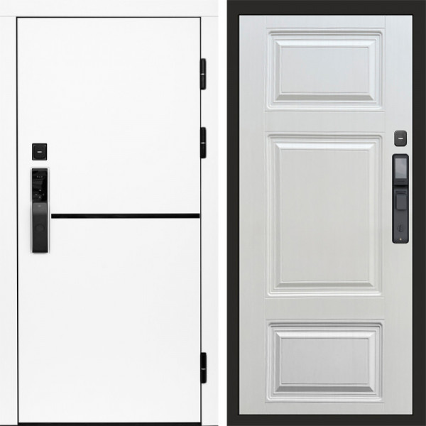 Входная дверь Termo-Door Смарт Тренд White - Лион Лиственница